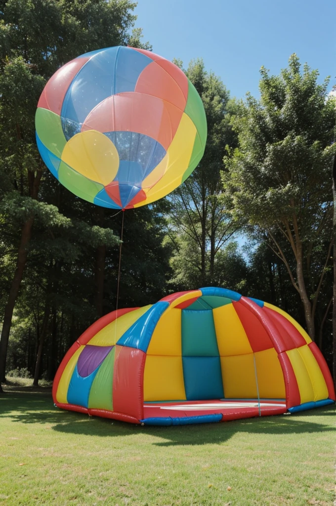 Une structure gonflable pour enfants