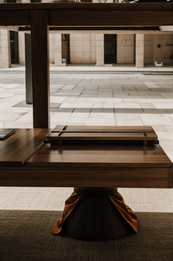 Monk is under the table