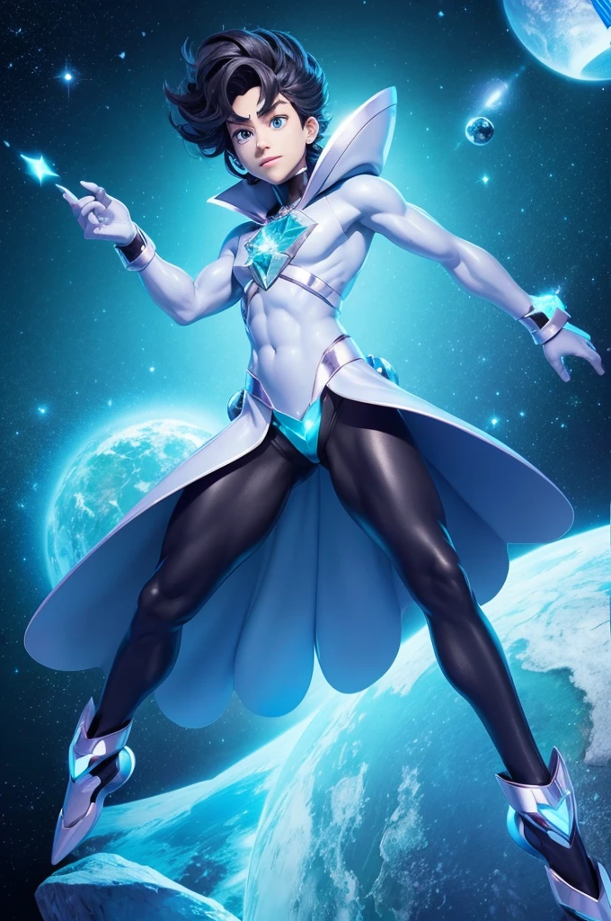 Create planet neptune as a diamond character from steven universe male