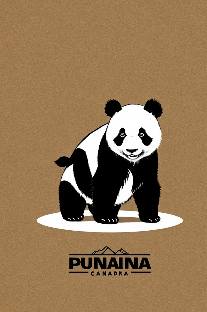 A logo of a panda