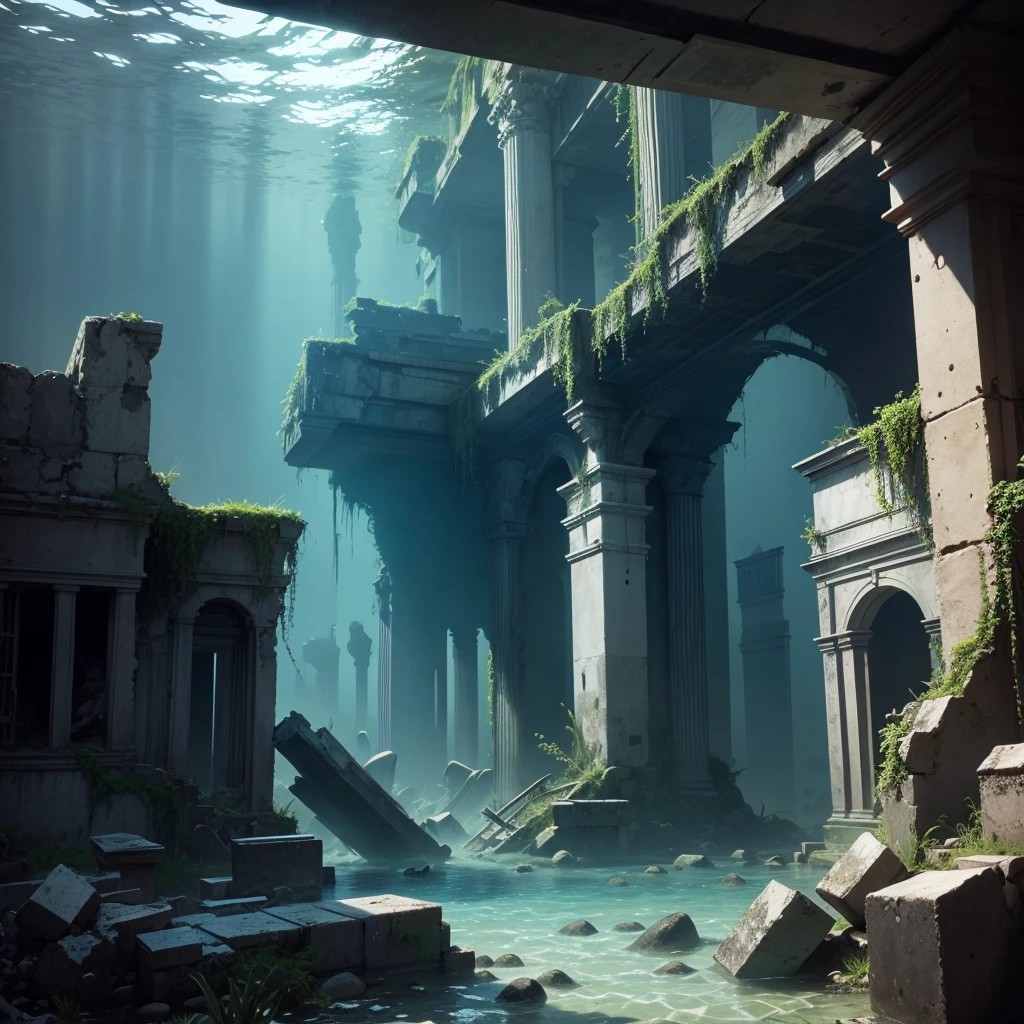 ruins under the sea
