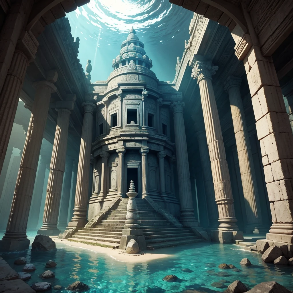 ancient temple under the sea