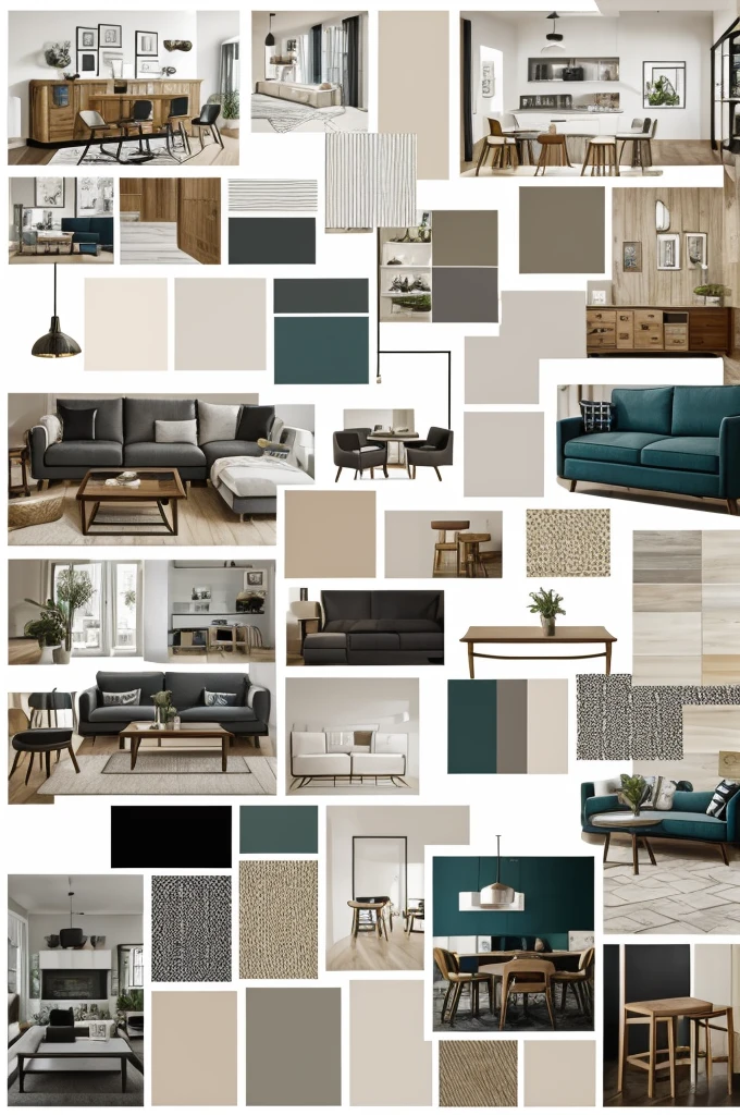 make a case stud and full report with cafe interior design on ppt with pics amd mood board