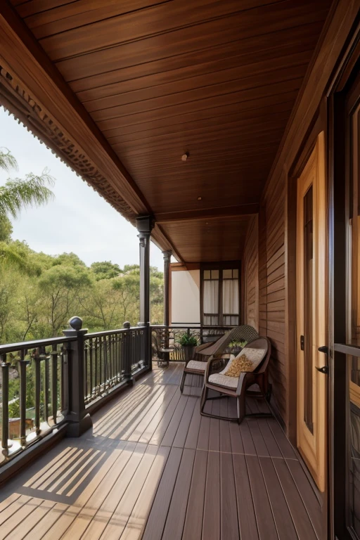 Luxury House、Balcony