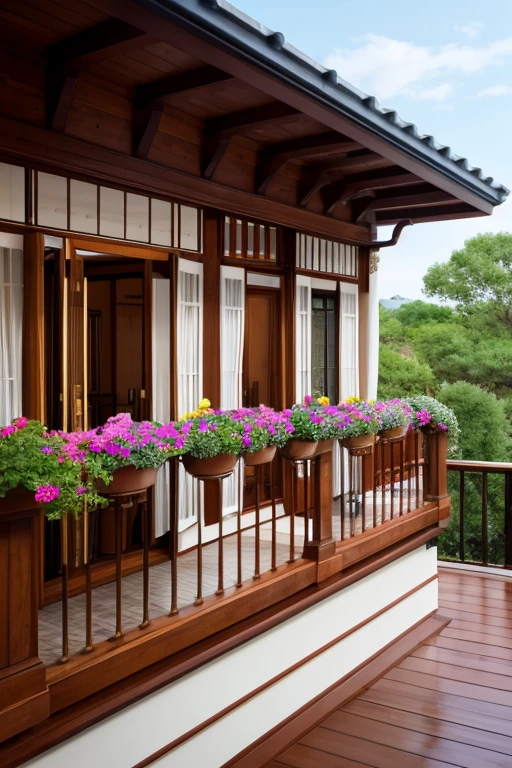 Luxury House、Balcony