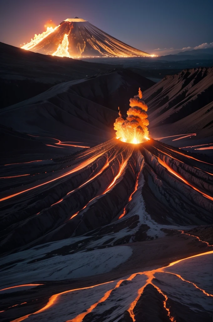 Erupting Volcano Epic 8K