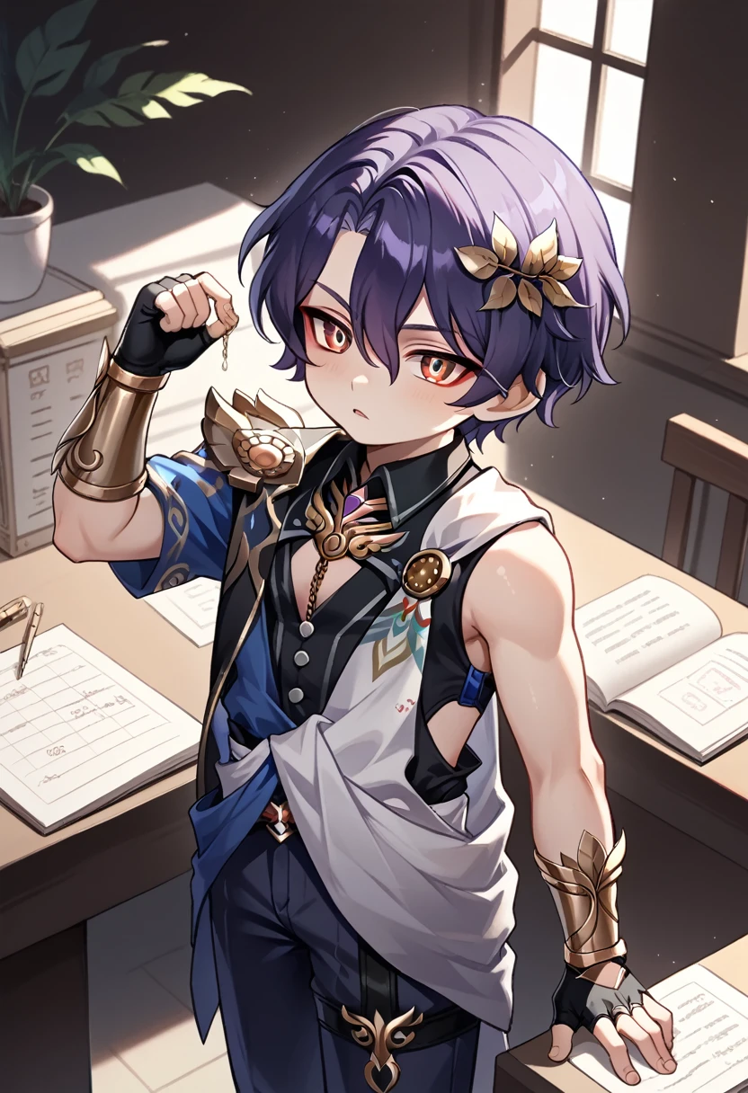 score_9, score_8, score_7, 1 boy, Shota boy, Shota, sexy, erótic, sexy clothes, DR_ratio_\(Honkai:_star_Rail_\).