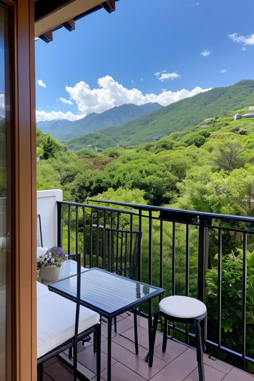 Luxury House、Balcony、landscape
