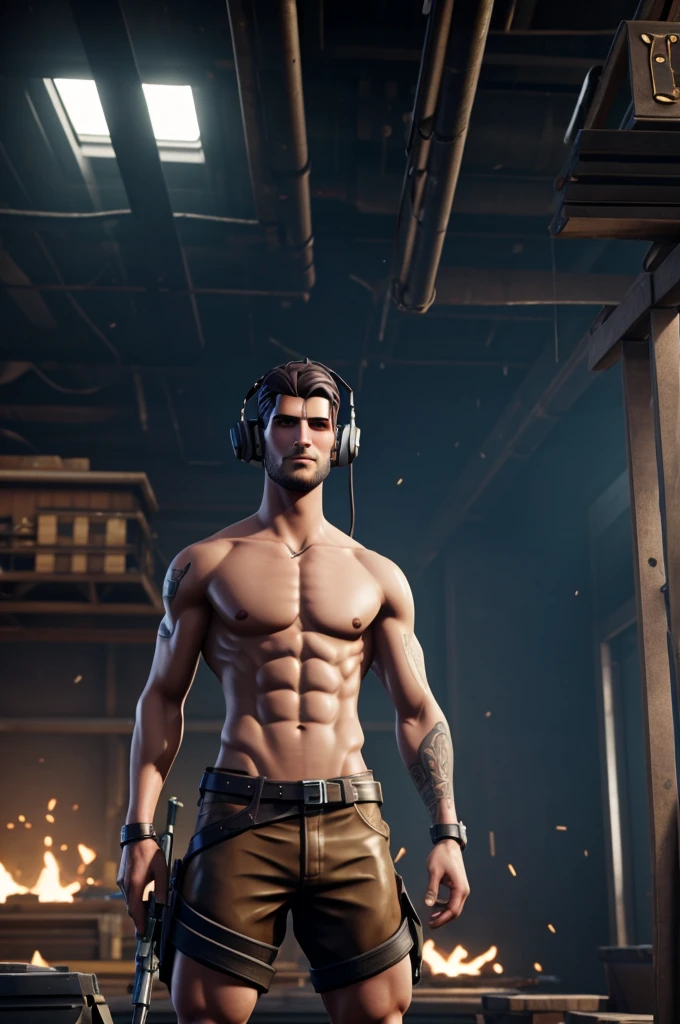 The fortnite machinist without clothes