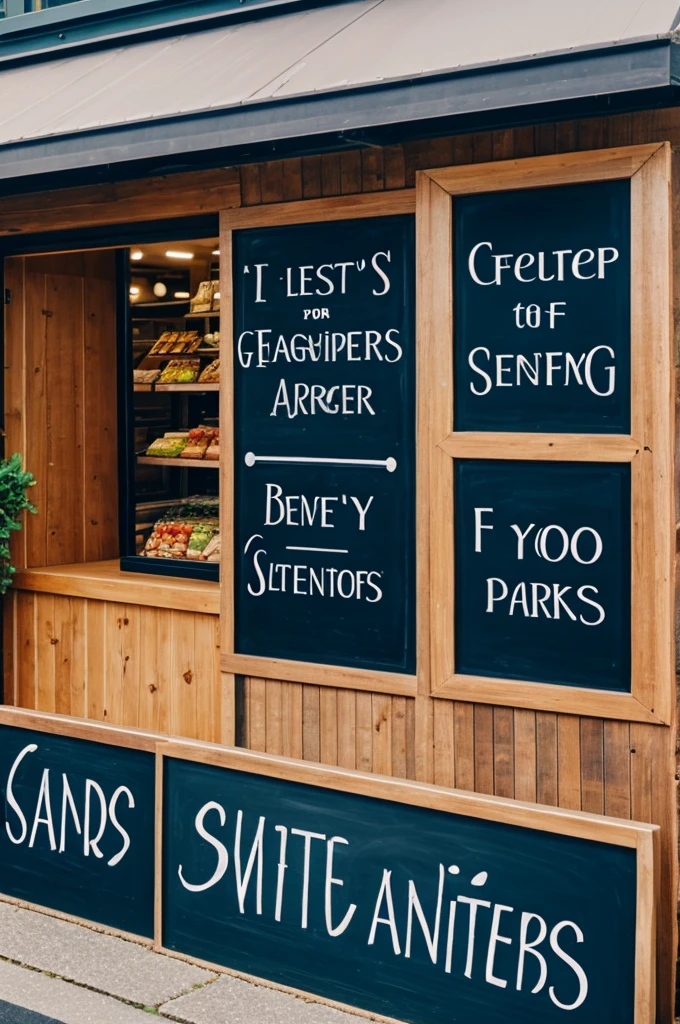 Short letters for a food business