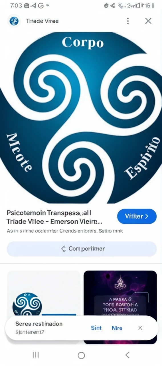 Create a three-element spiritual energy symbol body, mind and spirit. With three circle