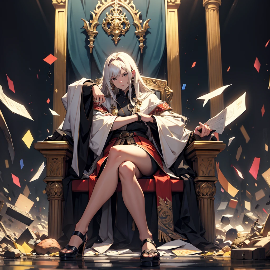 Garbage Background Sitting on the throne You're a bad middle-aged man Completely naked