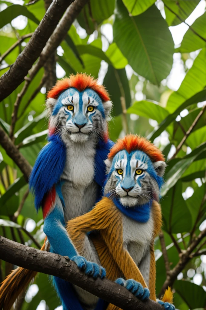 Rafiki smiling in the jungle