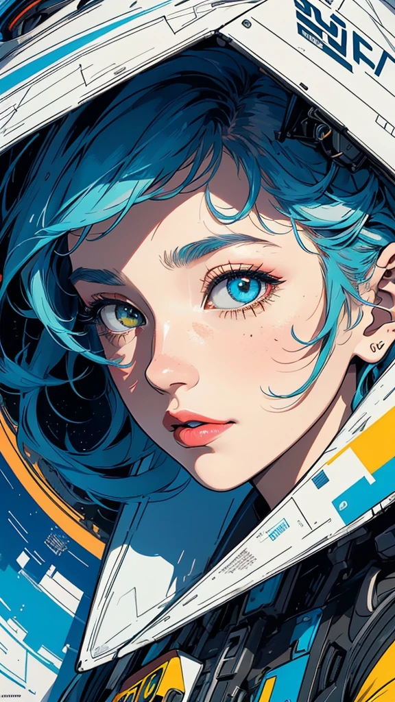 (((masterpiece, highest quality))),(((solo:1.2))),(((1girl:1.2))),32k wallpaper, very detailed, poster, vintage science fiction,(((((geometric cinematic movie poster))))), ((bauhaus)),(shape),(((abstract))),(mid century modern),movie poster,(((((portfolio))))),(((((Close-up))))),(((((bust up))))),((((more various angle)))),(((highlight))),Vast landscape,((((heterochromia)))),(((complete. detailed face))),(((Extremely talented))),(((most complecated machine))),(Colorful color scheme)