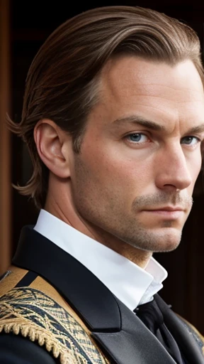 A perfect dutch man focus on face