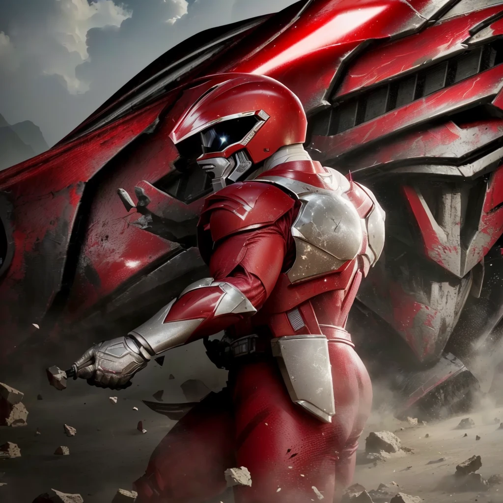 a close up of a person in a red and white costume, power ranger, power rangers film, the secret seventh power ranger, power rangers, tokusatsu, inspired by Ryan Barger, red armor, silver armor and red clothing, zordon from power rangers, textless, inspired by Ryūsei Kishida, high-tech red armora close up of a man in a red costume standing in front of a city, power ranger, power rangers film, the secret seventh power ranger, tokusatsu, red armor, the red ninja, silver armor and red clothing, superhero from the boys tv show, power rangers, red demon armor, blood red armor, zordon from power rangers, textless, dragon face power ranger helmet with scale texture of a t-rex, red in color, with gold accents, black accents, red jewel intricate detail, highly detailed, volumetric lighting, 4k rendering, stock photo, ultra-realistic, realistic textures, dramatic lighting, depth of field, film, (very wide angle: 1.3), dark light, wide angle INa close up of a person holding a gun near a giant alien, red power ranger, power ranger, the secret seventh power ranger, tokusatsu, power rangers film, ranger, green armor, inspired by Ryan Barger, power rangers, wearing green battle armor, metallic green armor, by Ryan Barger, wearing green armor and helmet, kamen rider