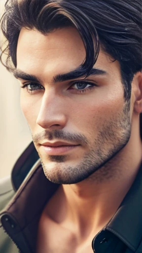 A beautiful man Abravanell focus on the face