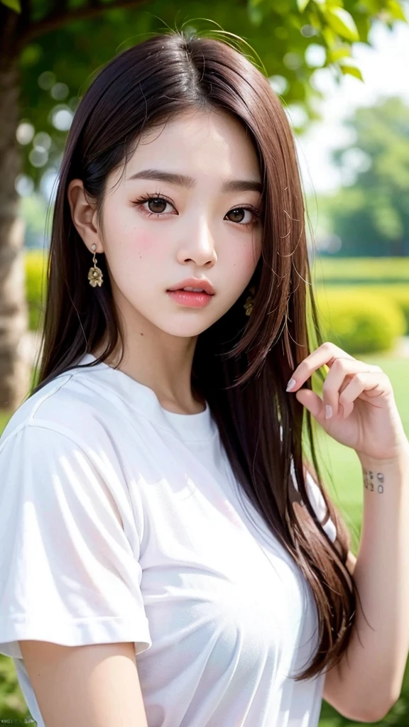 close-up of a face、Un primer plano de una mujer con el pelo largo y una camisa blanca, jennie blackpink, de cara redonda, Jinyoung Canela, ulzzang, rasgos de la cara coreana, joven y adorable rostro coreano, pale korean adorable face, jaeyeon nam, muchacha coreana, Southeast Asian with round face, pale round face, Hermosa cara redonda, heonhwa choe, Hermosa mujer surcoreana