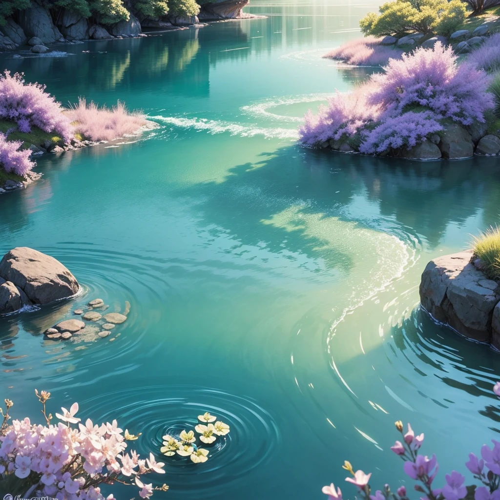 that evokes a sense of calm and balance. The image should feature a serene and relaxing environment, such as a tranquil landscape, natural scenery, or an abstract design that conveys peace. Use soft, harmonious colors like pastel shades of blue, green, and lavender that evoke serenity. Consider incorporating elements like gentle waves, ethereal clouds, and smooth textures to add a touch of calm and harmony. The title 'Relaxing & Harmony' should be in an elegant and flowing font, placed prominently yet subtly to complement the relaxing theme of the cover."