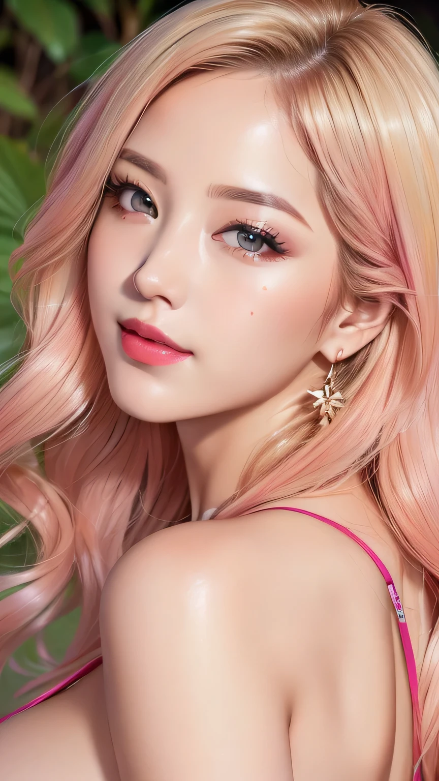 (RAW Photos, 最high quality), (Realistic, photo-Realistic:1.3), 最high quality ,masterpiece, (Cherry Nobody SD15), ((BIG ASS, Beautiful girl with big breasts), Hostess、pink lipstick, Flashy makeup, Long eyelashes, Earrings, Apply eyeliner, Fair skin, bionde,(cute), (Detailed face), Detailed eyes, Detailed Iris, 8k Ultra HD, Digital SLR, Soft lighting, high quality, Film Grain, beautiful Detailed eyes, Beautifully detailed nose, Vagina Detail, Realistic face, pink , A light smile, (Very detailed face: 1.5), Fujifilm XT3, 最high quality, Very detailed, masterpiece, In detail, upper, 8k wallpaper, 
