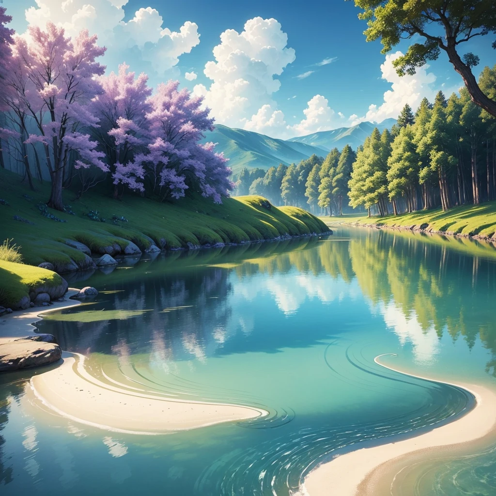that evokes a sense of calm and balance. The image should feature a serene and relaxing environment, such as a tranquil landscape, natural scenery, or an abstract design that conveys peace. Use soft, harmonious colors like pastel shades of blue, green, and lavender that evoke serenity. Consider incorporating elements like gentle waves, ethereal clouds, and smooth textures to add a touch of calm and harmony. The title 'Relaxing & Harmony' should be in an elegant and flowing font, placed prominently yet subtly to complement the relaxing theme of the cover."