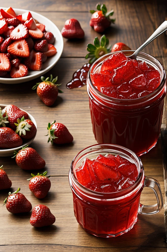 Create an advertisement for SUBLIME STRAWBERRY JELLY