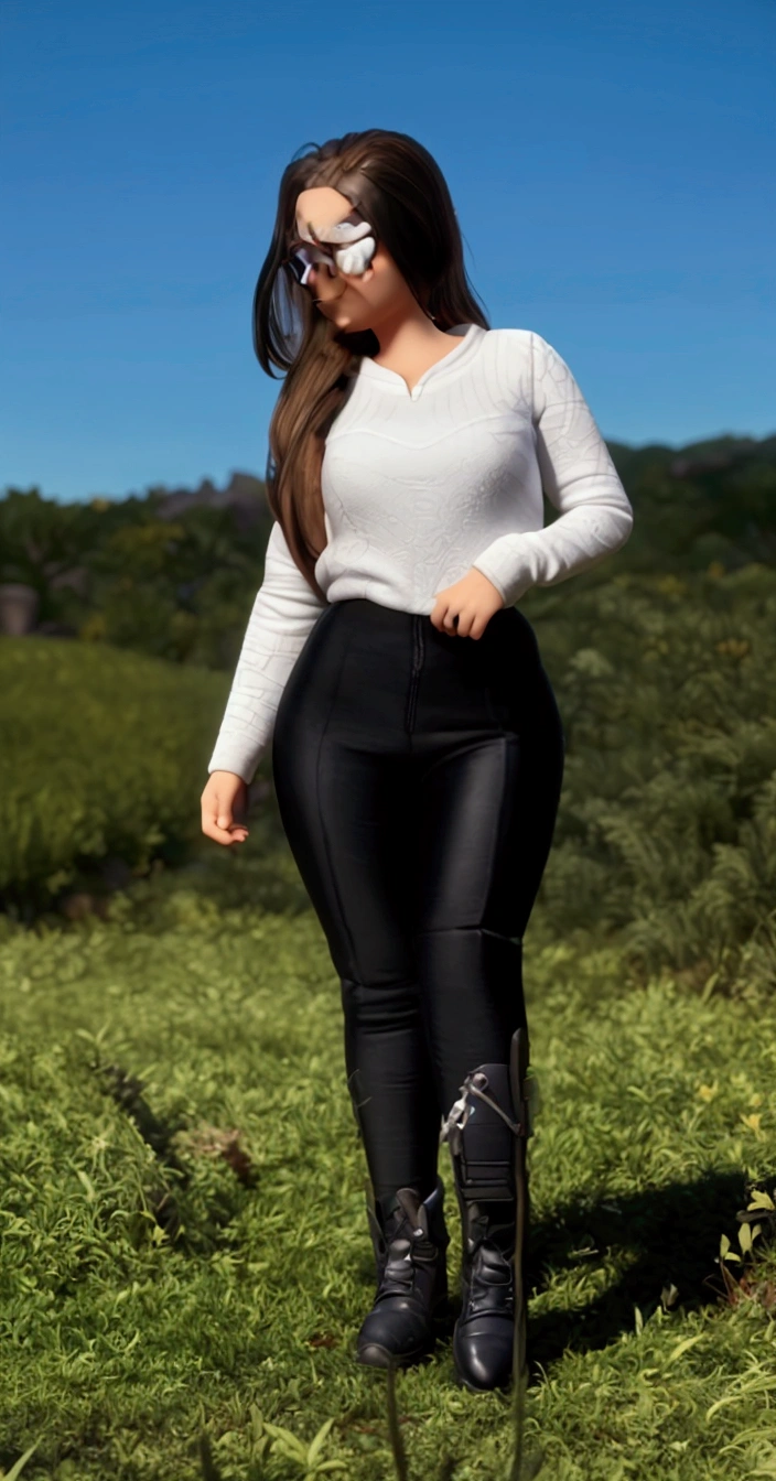 Cartoon character of a woman in glasses, an animated character, stylized character, animation style rendering, 3d stylized, Arnold Maya rendering, Stylized 3D rendering, toon render screenshot, 3d character, 3d character, Stylized 3D rendering, 3D character rendering, cartoon character, Personagem de close up, character posing, (Pixar-style) (master part:1.2) (bokeh) (best qualityer) (skin detailed) (detailed texture) (8k) (Argilla) (cinematic lighting) (sharp focus,Sit down and lift your upper body