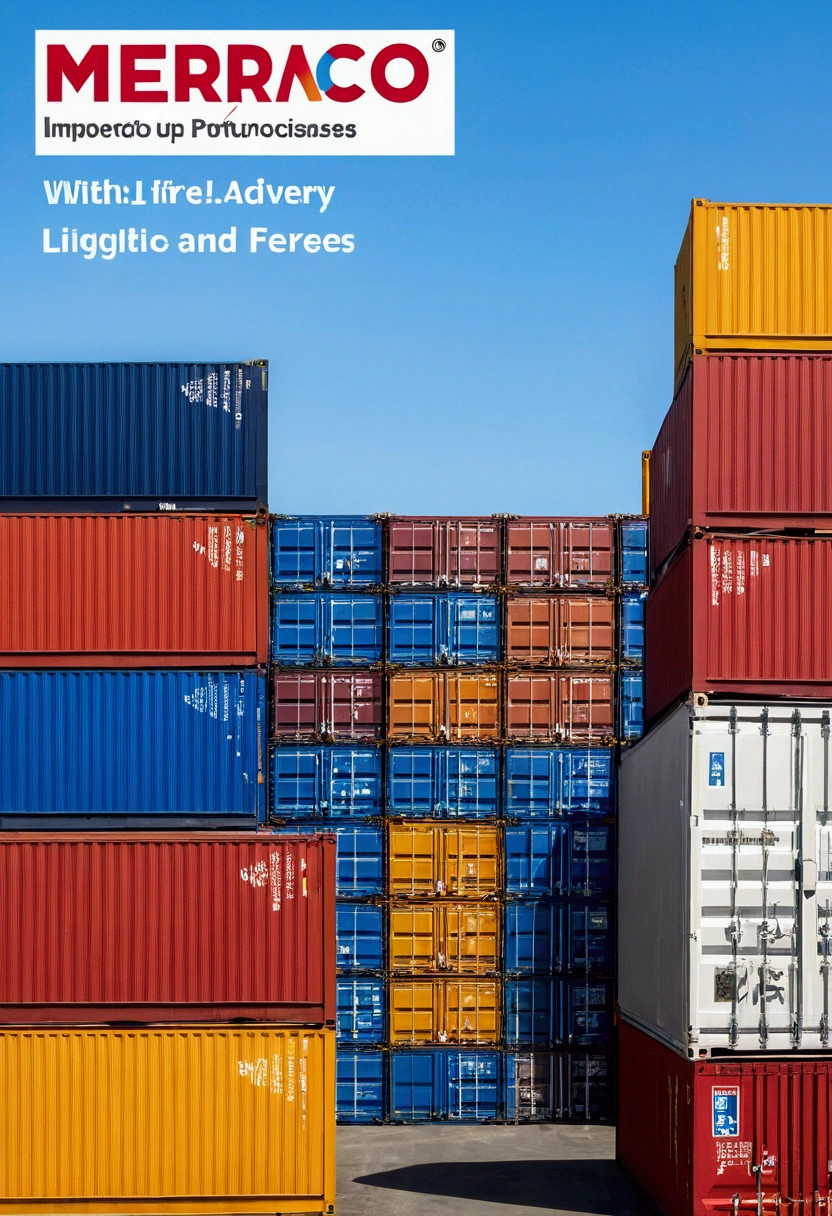 Create a live banner on YouTube with the theme 'Transform your Business in Mercado Livre with Direct Importation!'. Use a background that represents imports and e-commerce, including images of containers and packages being delivered. Highlight the Mercado Livre Seller's avatar, imported products with 'Novidade' and 'Melhor Preço' labels, and benefit icons such as discounts and simplified logistics. Use main colors blue, green, yellow and white. Center the main text: 'Buy products with final cost of taxes and fees up to 80% discount, simply authorizing our company to become your outsourced foreign trade department transforming your company into a direct importer!', with the secondary text below: 'Discover how to import products or inputs with up to 80% and discount increasing your profit margin!'. Add a call to action in the footer: 'Join us! Limited places, click here and secure your spot!'. Include the date and time: 'Tuesday, August 20th at 8pm:00 hs', with the Mercado Livre logo in the top left corner and the Import Advisory Service logo in the bottom right corner."