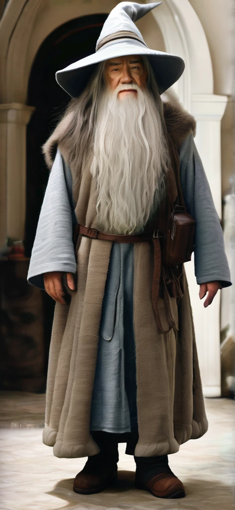 Ultra realistic standing Gandalf
