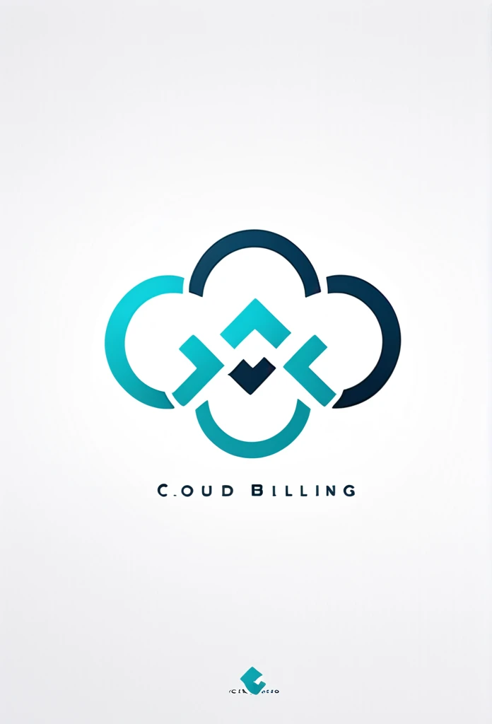 Fashionable MediCloud billing brand logo

 "Cloud" logo with a single stroke of medical
 Medical Billing brand

 The logo is mainly teal and baby blue and stylish,
 add blue, white to accent 

 Pretty cool
 chic and modern design

 White background