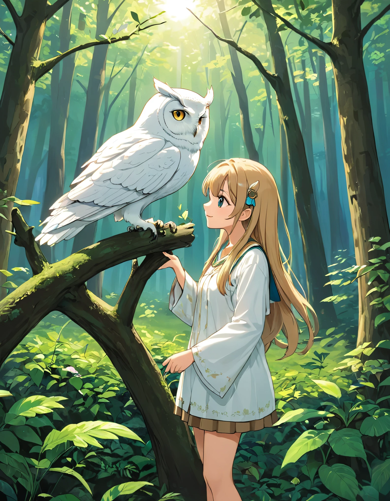 Vivid, detailed, HD quality, Natural look, masterpiece, 最high quality, high quality, detailed, ultra detailed, hyper detailed, insanely detailed, Exquisite, beautiful, Full HD, Full HD, 4K, 8k, 16K, High resolution, Absurd, 35mm Film.
once upon a time, there was a young girl named thatly who lived in a small village by the edge of a vast forest. thatly loved nothing more than exploring the forest and discovering new creatures and plants.
one day, thatly stumbled upon a clearing deep in the forest, There she found a pure white owl perched in a tree... The owl looked at her with wise eyes.., He spoke gently with sharp eyes., Melodic Voice.Light blue long hair、ツインテールのbeautiful女の子、Bright smile
"thatly, you have a special talent," The owl said. "you have the ability to see the world in ways that others cannot.. you have a talent for curiosity and wonder.."
thatly was fascinated by the owl's words and asked him how she could use her gift.
"Using curiosity and wonder、youの周りの世界を探検しましょう," The owl said. "question, Seeking new experiences, And keep learning. By doing that, you will come to know yourself and the world better.."
thatly took the owl's words to heart and began to explore the world with a newfound sense of purpose. 彼女はquestionした, Seeking new experiences, And I learned from everyone I met..
As she grows, thatly became known throughout the village as a wise and knowledgeable person. She shared her insight and wisdom with others.., Her curiosity and wonder are what others around her think.々It is also clear.々Inspire、I continued to encourage。.
A few years later, when thatly was an old woman, She returned to the forest clearing、There he met a wise old owl。. She found the tree still standing.., And the owl was still there.
"you'It came full circle, thatly," The owl said. "your curiosity and talent for wonder、私はyouを自己発見と成長の旅に導いてきました.. and now, Now is the time to share that gift with the world., 他の人もyouの足跡をたどるでしょう、So that you can find your own way."
そしてthatで, that