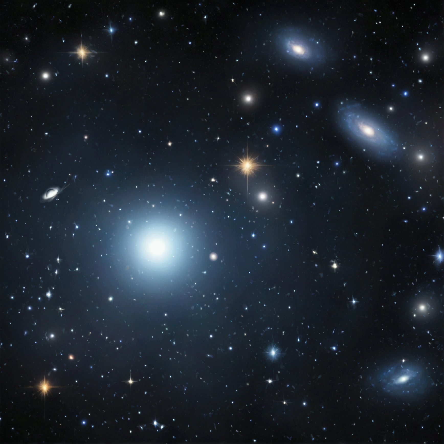 1. space background: A starry background representing the vast universe.
2. Olbers' paradox: An image of the night sky with stars.
3. Fermi paradox: A symbol of aliens or UFO.
4. Hotel de Hilbert: A stylized hotel with infinite numbers in the rooms.
6. Attractive text: “Exploring the Paradoxes of the Infinite Universe.