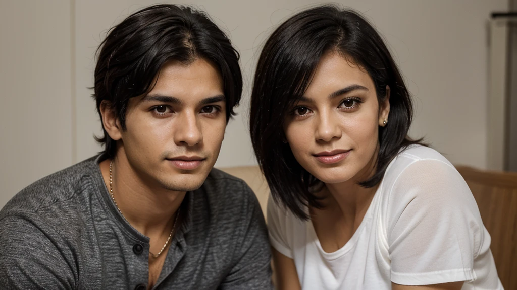 48 year old Brazilian woman , young man 25 years old short black hair