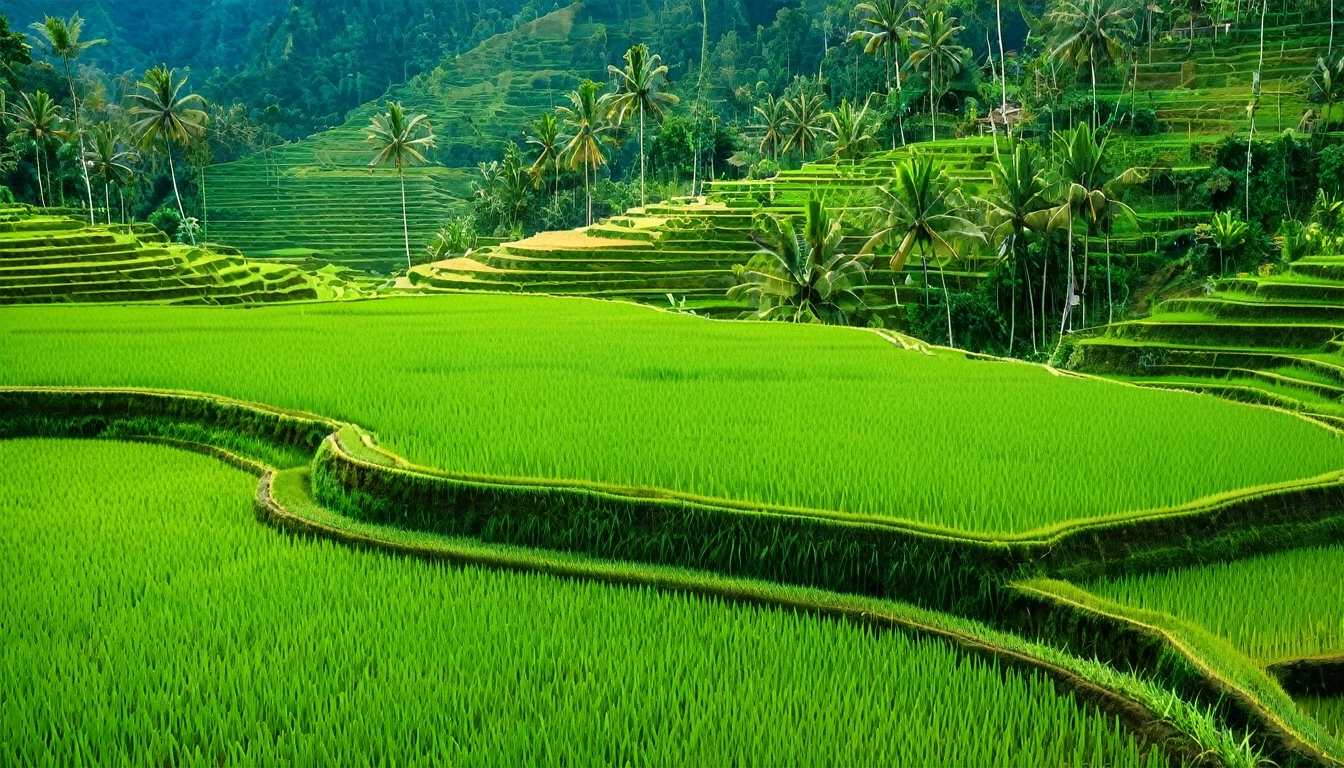 rice terraces, ricefield, mountain, bali