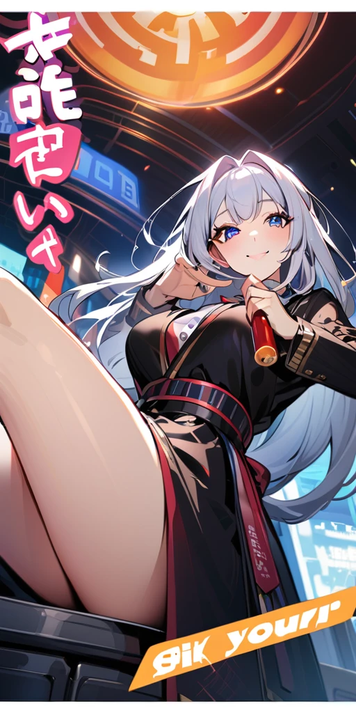 ((Highest quality、masterpiece、Anime Style、Highest quality、High resolution、8k、detailed、ultra-detailed:1.3))、Long legs、Sharp focus:1.2, Beautiful woman with perfect figure:1.4、(smile:1.2), double eyelid、30-year-old woman、Sexy pose、((((Shut your mouth.、One Woman)))),The background is tokyo、アヘ顔,