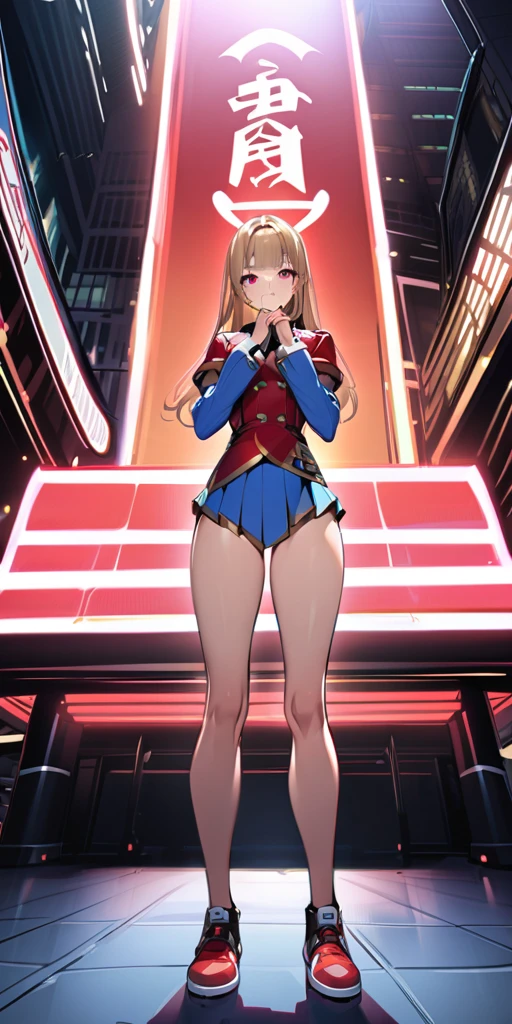 ((Highest quality、masterpiece、Anime Style、Highest quality、High resolution、8k、detailed、ultra-detailed:1.3))、Long legs、Sharp focus:1.2, Beautiful woman with perfect figure:1.4、(smile:1.2), double eyelid、30-year-old woman、Sexy pose、((((Shut your mouth.、One Woman)))),The background is tokyo、アヘ顔,