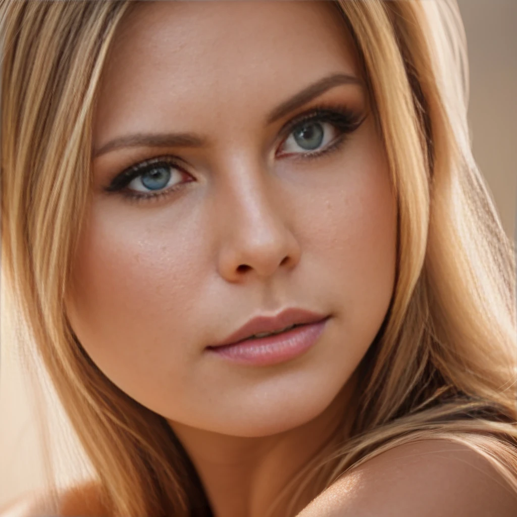a closeup portrait of a beautiful blonde russian woman, detailed facial features, flawless skin, piercing blue eyes, full luscious lips, high cheekbones, long eyelashes, elegant hairstyle, sensual expression, soft natural lighting, warm skin tones, cinematic composition, hyperrealistic, 8k, photorealistic, intricate detail, oil painting, studio lighting, professional headshot