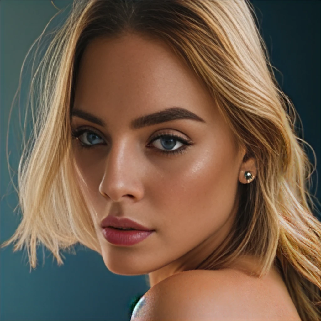 a closeup portrait of a beautiful blonde russian woman, detailed facial features, flawless skin, piercing blue eyes, full luscious lips, high cheekbones, long eyelashes, elegant hairstyle, sensual expression, soft natural lighting, warm skin tones, cinematic composition, hyperrealistic, 8k, photorealistic, intricate detail, oil painting, studio lighting, professional headshot
