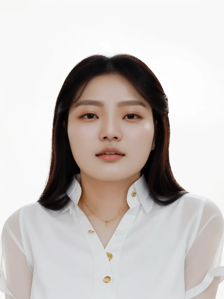 Arafed woman with white shirt and gold necklace., Nivanh Chanthara, Jiyun Chae, pengzhenzhang, shen mingchen, Yun Ling, What is the point?, July Ban, wei wang, Kim Hyun Joo, xiaofan zhang, nuttavut baiphowongse, chen xintong, Yin Zhen Chu