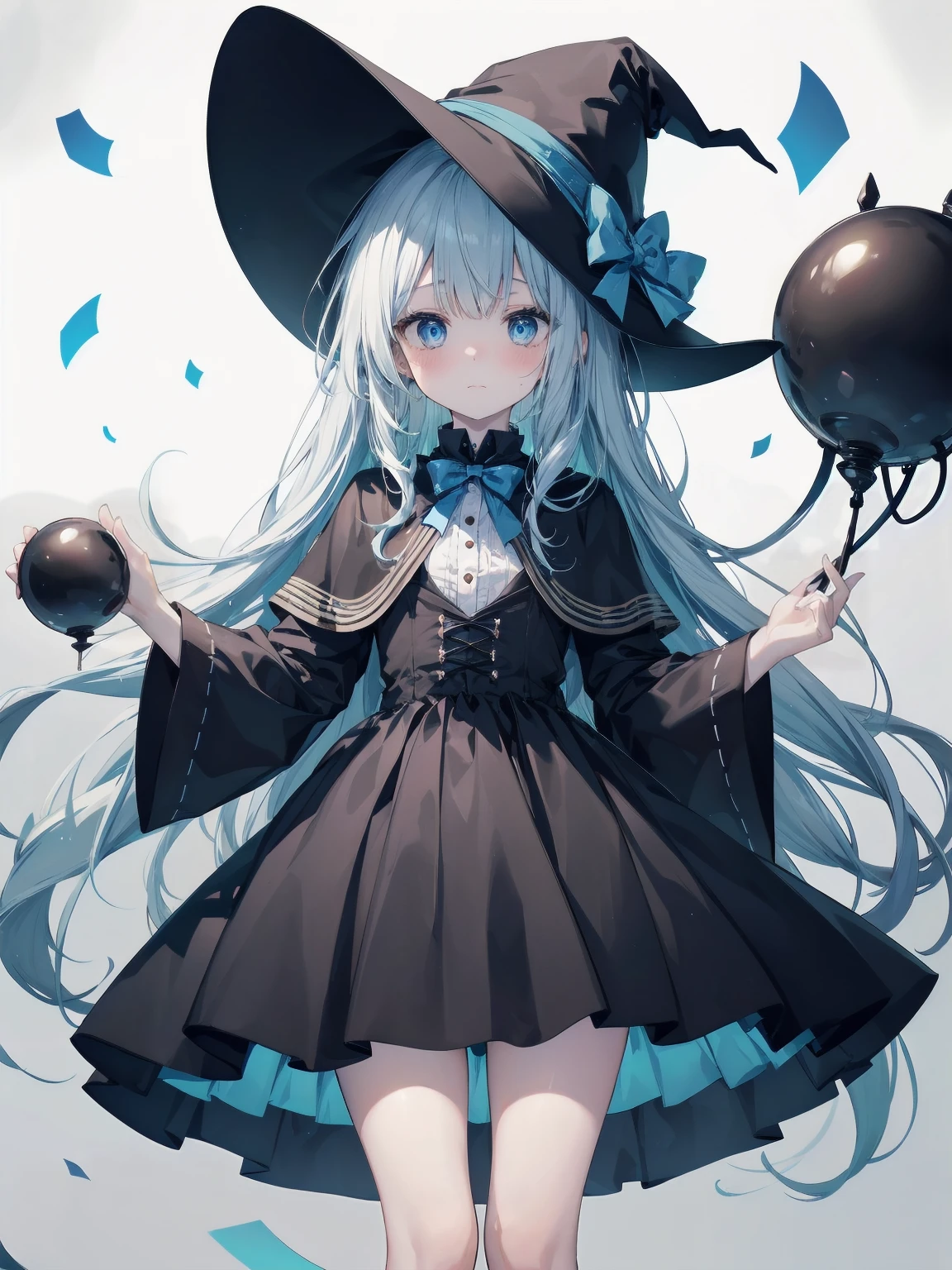 🎶, (🧙‍♀️), ✡, ✨(black hat), , Alice in Wonderland, Alone, very beautiful, cute, adorable, embarrassed, alone, blue eyes, white skin、look at viewer、looking up,kawaiitech, pastel colors, kawaii, cute colors,Alice in Wonderland, alone, very beautiful, cute, adorable, embarrassed, alone, blue eyes, white skin,skirtlift