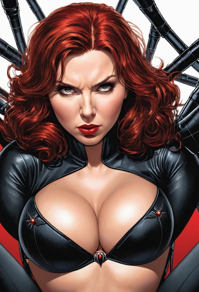 Black widow con tetas grandes con calzon 

 