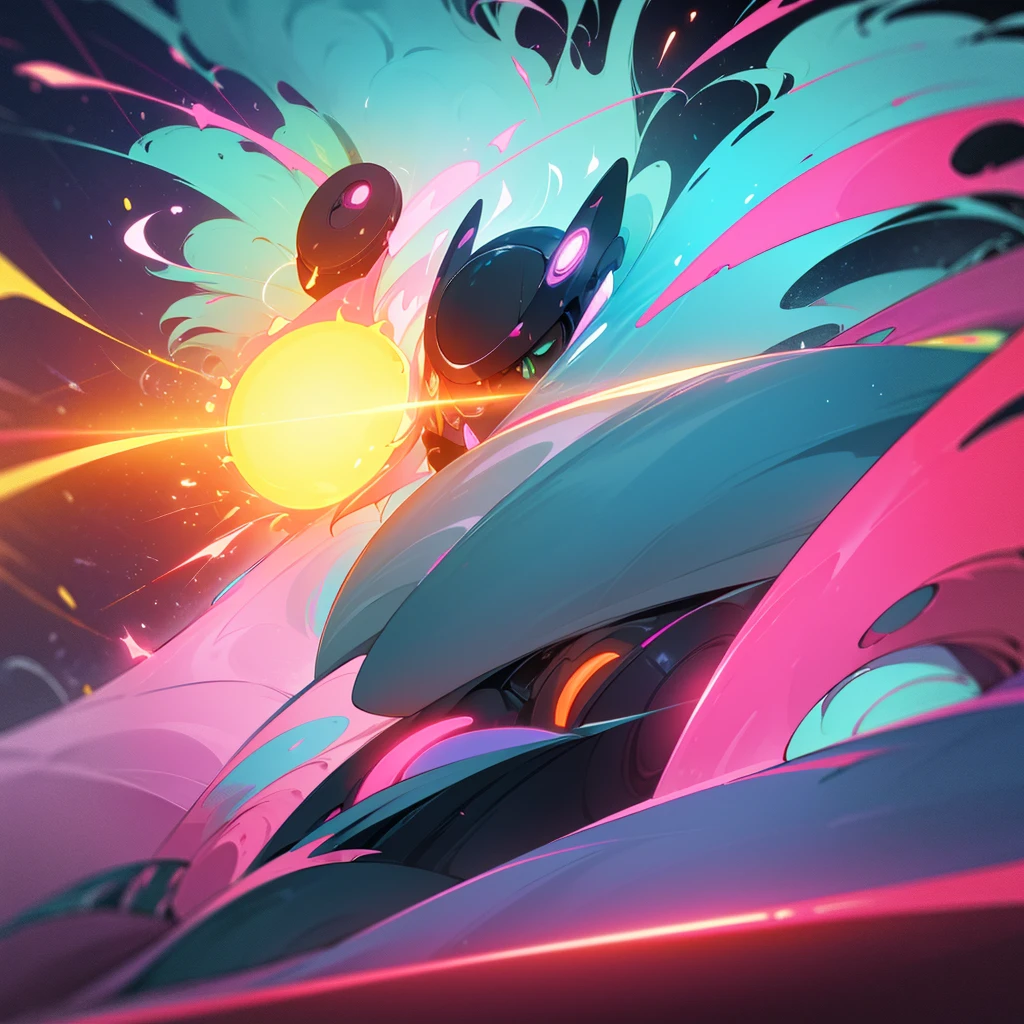 **Create an image of abstract energy waves in neon colors. The waves should be vibrant and fluid, featuring a dynamic range of neon hues such as electric blue, hot pink, neon green, and bright orange. The abstract patterns should blend and pulse with intensity, creating a sense of movement and vibrancy. The background can be dark or gradient to enhance the neon colors and make the energy waves stand out with a glowing, luminous effect. The overall look should be futuristic and visually striking, emphasizing the radiant and energetic nature of the neon waves.**