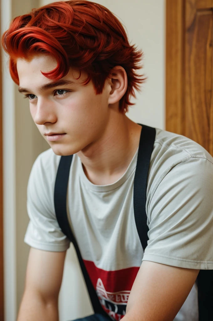 15 year old boy with red hair 