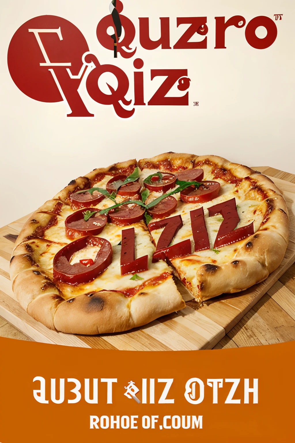 Pizzeria logo with the phrase "QUINO PIZZA&#39;S"