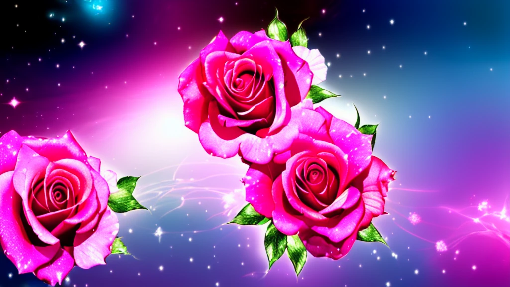 there is a pink Rose with a starburst in the background, melanchonic Rose soft light, Magic Flower, Rose background, Background artwork, Shiny delicate flowers, beautiful anime, pink Rose, 🌺 society, Magic Background, Glowing Flower, Rose, anime wallpaper 4k, anime wallpaper 4k, Sailor Moon. beautiful, Created by Anime Painter Studio, Sailor Moon