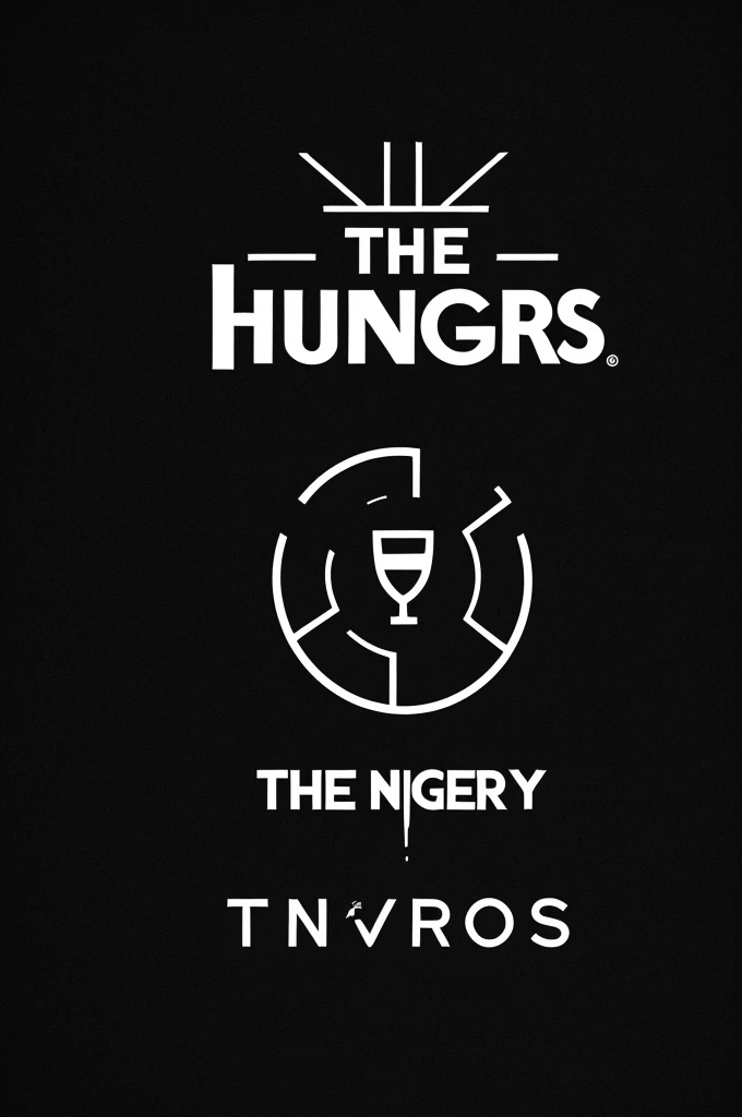 The Hungry's logo create with black background