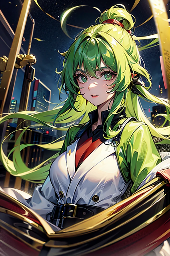 PLAY A MYSTERIOUS PREHISTORIC PERSON TURNING INTO A GOLDEN AND GREEN CREATURE ON A WINDY NIGHT,
