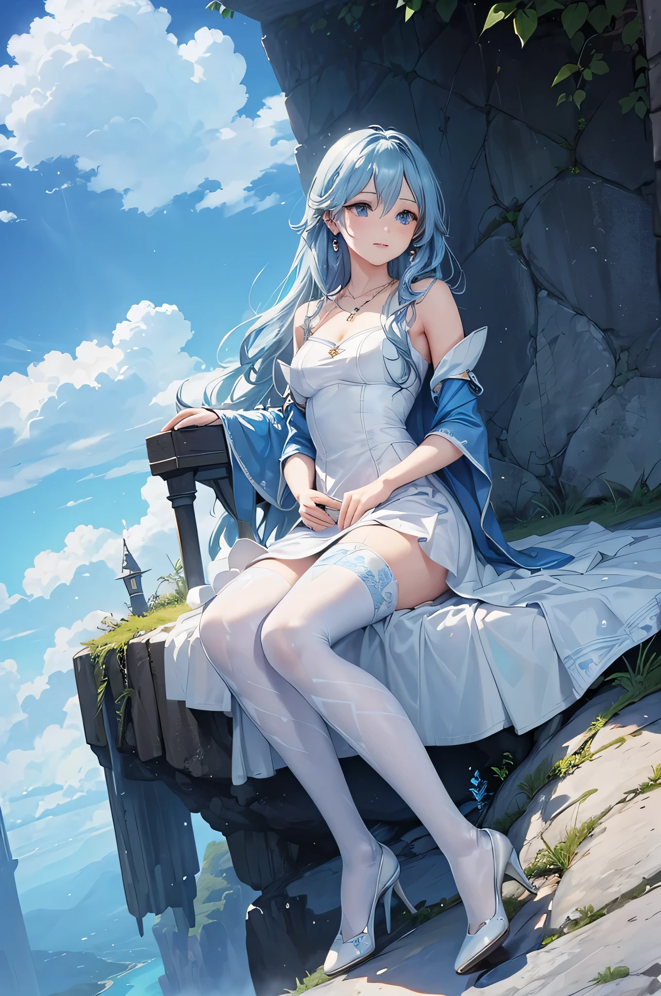 ((Biologically correct limb count)),(( From head to toe,Full-body photo including face)),4K,masterpiece,((Focus on the face)),((Symmetrical facial features)),Eyes with detailed description,Beautiful woman,Great style,Beautiful arms,Beautiful legs,Beautiful Hands,(Small Ass,Thin thighs),Detailed depiction of the face,Small earrings,necklace,(Will school uniform,dress((High heels))),((early morning)),(((blue blonde))),Realistic photo,Looking up,smile,((In front of the Taj Mahal,Panty shot)),Nobody is here,(Thick Fog)