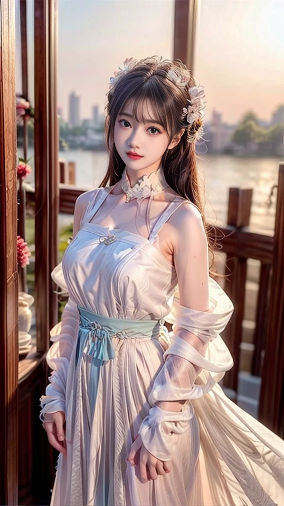 (RAW photos, best quality),(Practical, photo-Practical:1.3), masterpiece, Extremely delicate and beautiful, Extremely detailed, CG, Unite , 2k wallpapers, Astonishing, Fine details, A faint smile, Extremely detailed CG Unite 8k wallpaper, Huge file size, Extremely detailed, high resolution, absurd, Soft Light, short hair, Short bang, Blonde Hair, NovaFrogStyle, Beautiful and delicate girl, Extremely detailed eyes and face, Beautiful and delicate nose, Beautiful and delicate eyes, Long eyelashes, There is light on the face, Looking at the audience, Shut up, Lovely, young, Mature face, whole body, Small Breasts, Practical face, Practical body, Beautiful and delicate thighs, ulzzang-6500-v1.1, , Costumes : sleeveless tops, Aqua eyes
