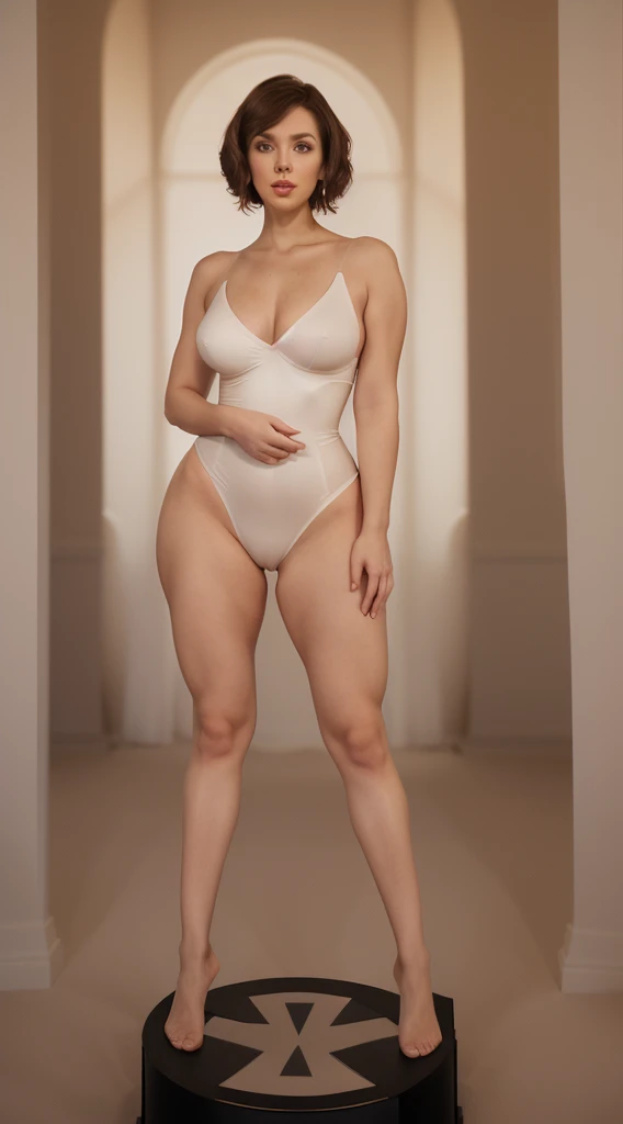 - **stature:** Media is the bottom line, with a slender and elegant posture.
- **Proportions:** well-proportioned, with soft, feminine curves.
- **shoulders:** Slightly long, providing a graceful and balanced posture.
- **waist:** Thin and well defined, highlighting the curvy silhouette.
- **hips:** Rounded and proportionate to the waist, providing a harmonious balance to the body.
- **flegs:** Long and shapely, with smooth muscles that denote a healthy and active physique.
- **arms:** Delicate and well defined, complementing the overall elegance of the body